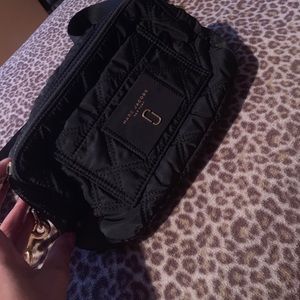 Marc Jacobs nylon quilted crossbody - black